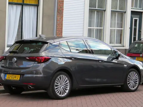 Vauxhall Astra: Opel Astra K 2016 model year 2017 rear three quarters.jpg
